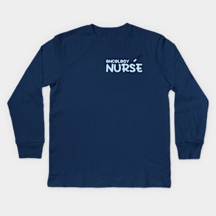 Oncology Nurse Blue Kids Long Sleeve T-Shirt